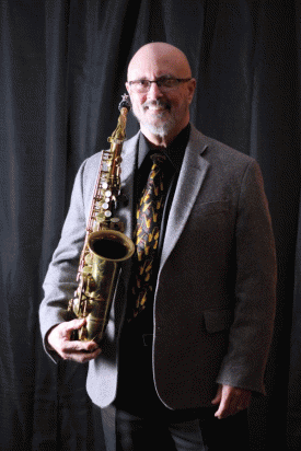 Gary Meggs with Saxophone Photo